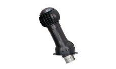 Комплект вентиляции Gervent Твистер для фальцевой кровли и гибкой черепицы изолированный 125/160мм черный