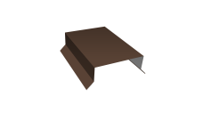 Парапетная крышка прямая 100мм Grand Line 0,45 Drap TR RAL 8017 шоколад (2м)