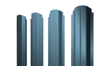 Штакетник П-образный A фигурный Grand Line 0,45 Drap TX RAL 5024 пастельно-синий
