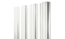 Штакетник Прямоугольный с прямым резом 0,4 PE RAL 9003 сигнальный белый