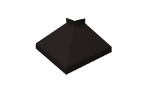 Угол отлива внешний 100 0,45 PE с пленкой RAL 9005 черный