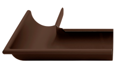 Угол желоба внешний GL PU Matt 90 гр 125 мм RAL 8017 шоколад