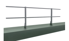 Ограждение кровельное д/парапета на плоскую кровлю RAL 7004 (2,0х0,6м)