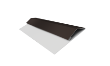 Планка стартово-финишная Экобрус, Экобрус новый Grand Line 0,5 PurLite матовый RR 32 темно-коричневый (3м)