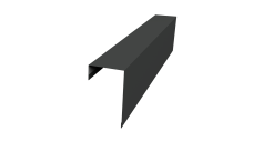 Планка торцевая фасадная фальц 65мм Grand Line 0,45 PE с пленкой RAL 7016 антрацитово-серый (3м)