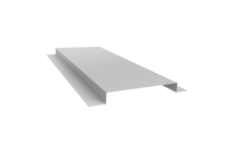 Планка кожуха сегментного 150 0,5 Satin с пленкой RAL 9003 сигнальный белый (3м)