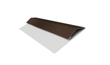 Планка стартово-финишная Экобрус Grand Line 0,5 PurLite Matt RAL 8017 шоколад (2м)