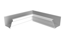 Угол желоба внутренний Vortex Lite 130мм NEW RAL 9003 сигнальный белый