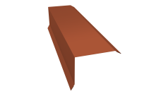 Планка торцевая 80х100 Grand Line 0,45 Drap TX RAL 8004 терракота (2м)