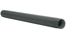 Труба круглая соединительная GL PE Matt 90 мм 1 м RAL 7024 мокрый асфальт