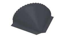 Заглушка малая конусная Grand Line 0,5 PurLite Matt RAL 7024 мокрый асфальт