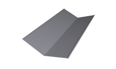 Планка ендовы нижней 300х300 0,5 Satin с пленкой RAL 7004 сигнальный серый (2м)