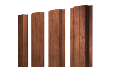 Штакетник П-образный A с прямым резом 0,45 Print Premium Rowan Fresh TwinColor