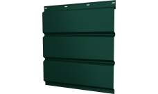 Софит металлический Классик v01 Grand Line без перфорации 0,5 Satin с пленкой RAL 6005 зеленый мох