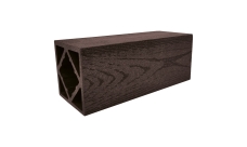 Столб ДПК Grand Line 100х100мм тиснение (на трубу) Венге 3м (ШТх4)