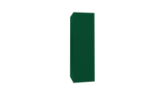 Кожух прямой д780/ш1400/в2070 0,5 Satin с пленкой RAL 6005 зеленый мох