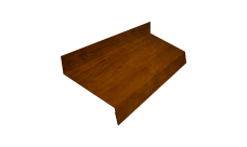 Отлив простой 50 0,45 Print-Double Premium Golden Wood Intense F (2м)