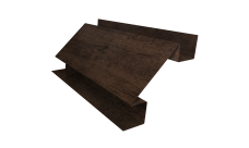 Планка угла внутреннего сложного Блок-Хаус новый Grand Line 0,45 Принт Элит двухсторонний Античный дуб (2м)