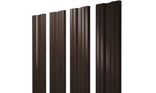 Штакетник Twin с прямым резом Grand Line 0,45 Print Elite Coffee Wood TwinColor