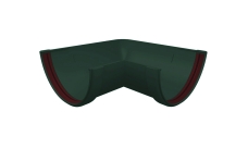 Угол желоба 90 град.Классика 120 ПВХ Grand Line зелёный (RAL 6005)