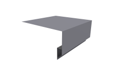 Планка околооконная сложная 200х75х18 (j-фаска) Grand Line 0,5 Satin с пленкой RAL 7004 сигнальный серый (3м)