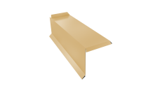 Планка торцевая сегментная 30мм Grand Line Левая 0,4 PE с пленкой RAL 1014 слоновая кость