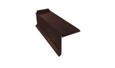 Планка торцевая сегментная 30мм Левая 0,5 Atlas X с пленкой RAL 8017 шоколад