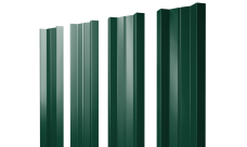 Штакетник М-образный A с прямым резом Grand Line 0,5 Satin Matt TX RAL 6005 зеленый мох