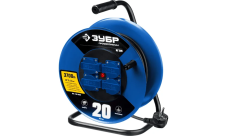 Удлинитель на катушке Зубр Профессионал 3700 Вт, 4 гнезда, IP44, КГ 3х1,5 кв мм, 20 метров (55080-20)