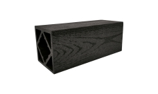 Столб ДПК Grand Line 100х100мм тиснение (на трубу) Графит 3м (ШТх4)