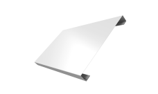 Ламель лицевая 200 забора жалюзи Texas 0,45 Drap TX RAL 9003 сигнальный белый