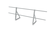 Ограждение кровельное на фальц Optima 0,65х2м RAL 9006