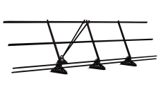Ограждение кровельное со снегозадержателем на фальц Grand Line 0,9х3м RAL 9005