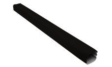 Труба прямоугольная Vortex Matt 3м RAL 9005