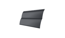 Блок-хаус new Grand Line 0,45 Drap TwinColor с пленкой RAL 7024 мокрый асфальт