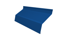 Ламель забора жалюзи Milan new gofr Grand Line 0,45 PE с пленкой RAL 5005 сигнальный синий