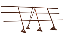 Ограждение кровельное Grand Line 1,2х3 RAL 8004