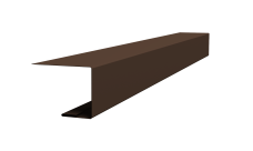 Планка завершающая для Кликфальц Pro Grand Line 0,45 Drap-double TX RAL 8017 шоколад (2м)