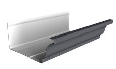 Желоб прямоугольный Vortex Project 210 мм 3м RAL 7024 мокрый асфальт