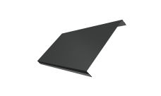 Ламель обратная 200 забора жалюзи Texas Grand Line 0,5 Drap TX RAL 7016 антрацитово-серый