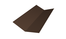 Планка ендовы нижней 300х300 0,5 Velur X RAL 8017 шоколад (2м)