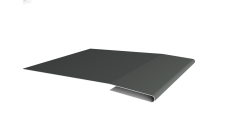 Планка начальная Grand Line 0,45 PE с пленкой RAL 7005 мышино-серый (3м)