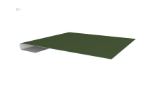 Планка завершающая 0,5 Satin Matt TX RAL 6020 хромовая зелень (3м)