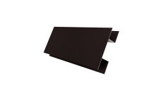 Планка H-образная Экобрус 0,45 Drap TX RAL 9005 черный (2м)