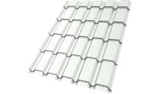 Профиль волновой "Квадро профи (Верховье)" ("Quadro Profi") v01 0,45 PE RAL 9003 сигнальный белый