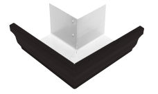 Угол желоба внешний Vortex Matt 90гр 127мм RAL 9005