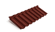 Лист композитной черепицы Metrotile MetroClassic красный