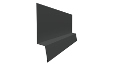 Планка начальная фальц 0,5 Satin с пленкой RAL 7016 антрацитово-серый (3м)