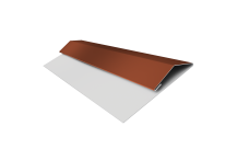 Планка стартово-финишная Экобрус Grand Line 0,5 PurLite Matt RAL 8004 терракота (3м)