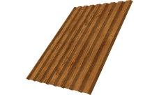 Профнастил С20A Grand Line 0,45 Принт Элит двухсторонний Золотой дуб